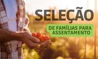 Aberta seleção de famílias para assentamento no Alto Sertão da Paraíba