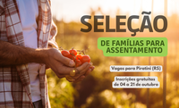 Edital anuncia seleção de famílias para assentamento gaúcho