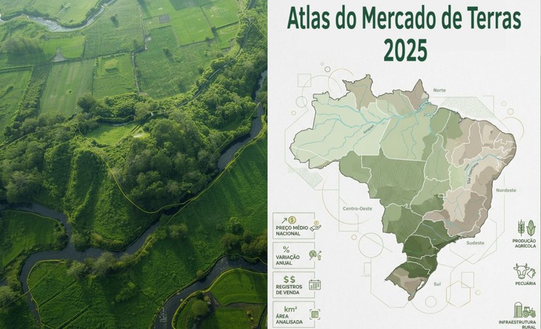 Incra publica  Atlas do Mercado de Terras no Brasil 2025