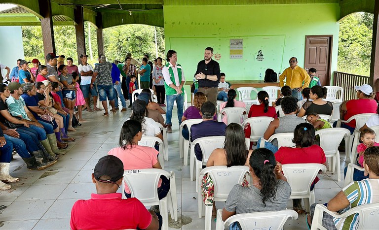 Anúncio de liberação de crédito na Resex Cazumbá/Iracema
