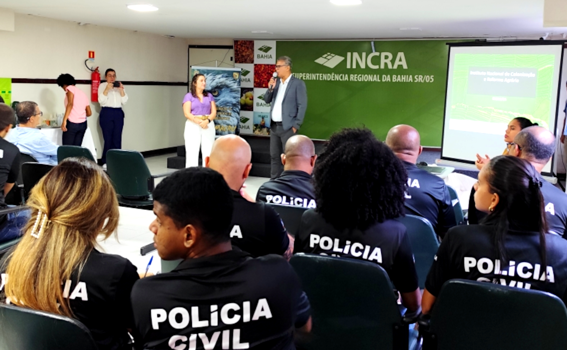 Iniciativa inédita capacita policiais civis da Bahia em políticas públicas executadas pelo Incra