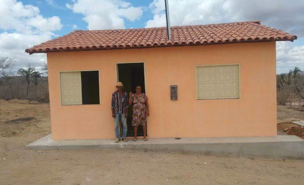 Casa em assentamento na Bahia