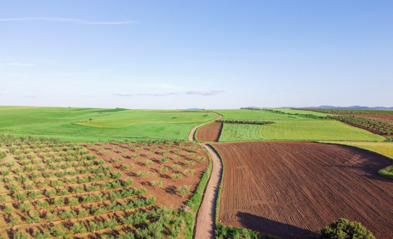 Imagem áerea de imóvel rural