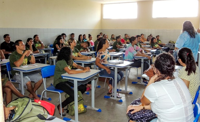 Turma do Pronera em sala de aula