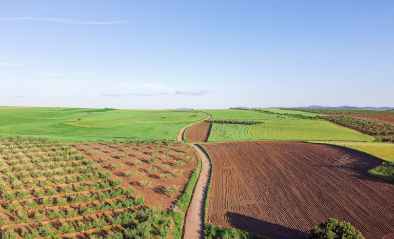 Imagem áerea de imóvel rural