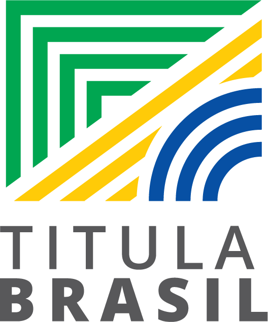 Marca do Programa Titula Brasil - vertical