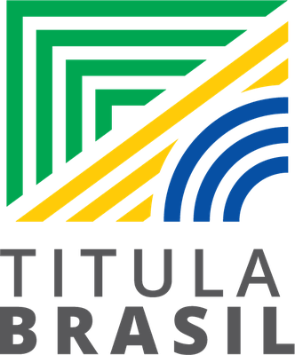 Marca do Programa Titula Brasil - vertical