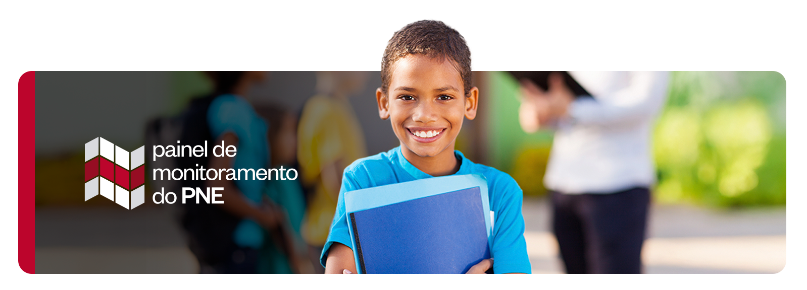 Capa da página Estudos Educacionais, texto "monitoramento do PNE"