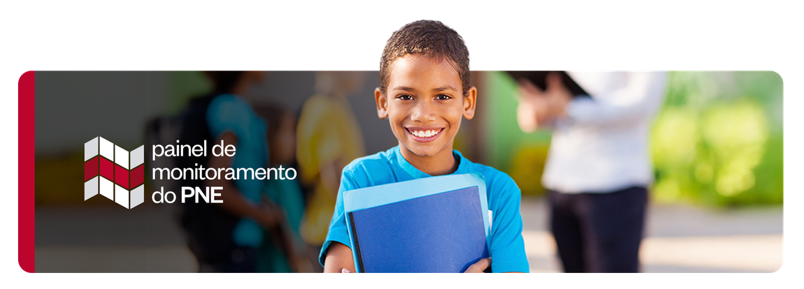 Capa da página Estudos Educacionais, texto "monitoramento do PNE"