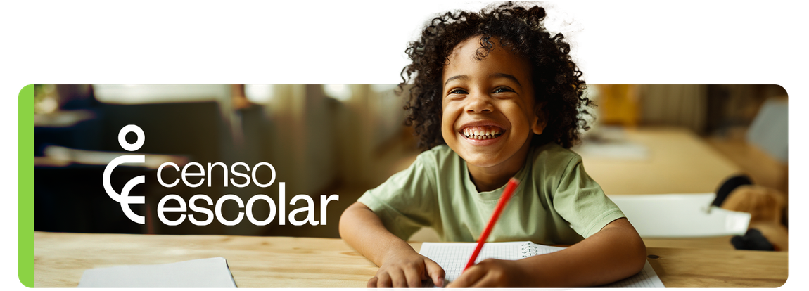 Capa da página Censo Escolar