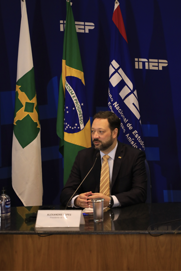  Presidente do Inep, Alexandre Lopes, apresenta os resultados do Enade 2019 Crédito: Naiara Demarco/CAPES.