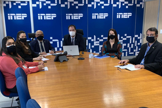 Inep e Seres/MEC reúnem-se para tratativas regulares com associações do setor do ensino superior. Créditos: Inep/Reprodução
