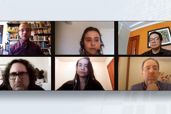 Pesquisadores apresentam seus artigos durante o Seminário de Estudos e Pesquisas em Políticas Educacionais. Foto: Pesquisa Inep/ Reprodução.