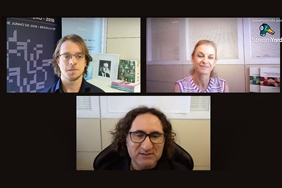 Pesquisadores do Inep debatem questões relacionadas ao ensino de tempo integral e aos níveis de aprendizado na educação básica. Crédito: Reprodução