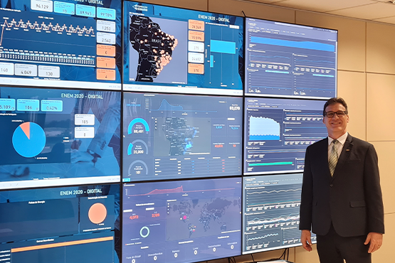 Essa é a segunda vez que Camilo Mussi concorre ao prêmio. Na primeira vez, foi eleito CIO Destaque da Área de Educação 2020. Crédito: Inep