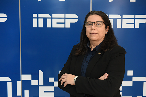 Proporcionar subsídios de excelência para as tomadas de decisão do Inep e do MEC está entre os objetivos de Michele Melo à frente da Diretoria de Estudos Educacionais. Foto: Luís Fortes/MEC