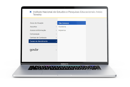 Canais de atendimento podem ser acessados no menu principal ou na parte inferior do portal/Rodrigo Campos