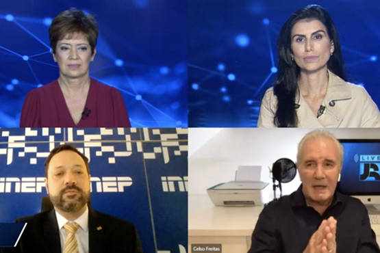 Presidente do Inep, Alexandre Lopes detalhou as principais adaptações feitas nesta edição do Enem, com o objetivo de proporcionar a segurança sanitária e a igualdade de condições a todos os participantes. Crédito: Reprodução/Jornal da Record