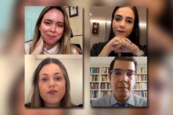 Para representar o Inep, participou do debate o procurador-chefe da Procuradoria Federal junto ao instituto, André Rufino. Crédito: Reprodução 