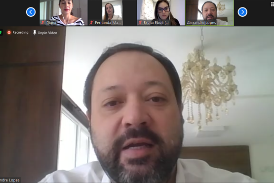 Presidente do Inep, Alexandre Lopes, participa de workshop sobre projeto de modernização das seleções de servidores temporários / Reprodução Zoom