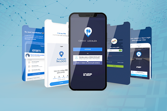 Inep possui uma série de apps para estudantes, avaliadores, certificadores e parceiros do Instituto. Créditos: Ascom/Inep