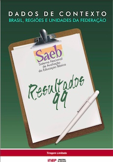 Dados de contexto, Brasil regiões e unidades da federação – SAEB – Resultados 99