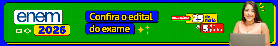 Banner ENEM edital enem 2026