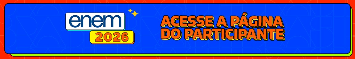 Jovem segudando pasta azul, camisa xadrez e conferindo novidade no celular. Acesse a página do participante - Enem 2026.