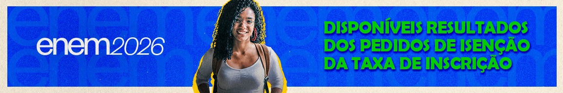 Banner disponível para pedido de inserção ENEM.