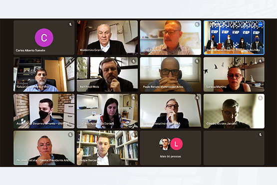 Inep participou de reunião do Fórum de Presidentes do Conselho de Reitores das Universidades Brasileiras, nesta sexta-feira (24). Crédito: Reprodução