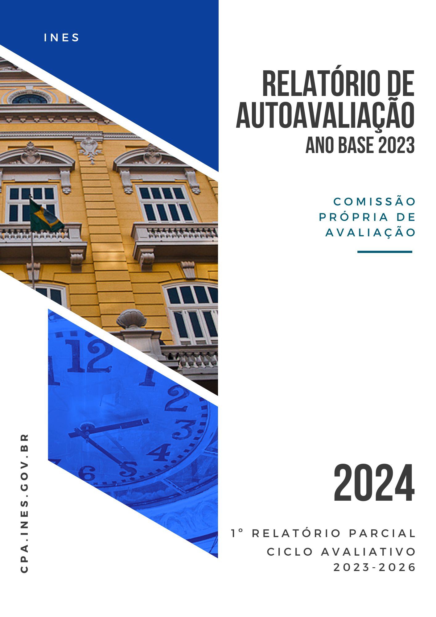 CPA Capa Relatório de Auto Avaliação Institucional 2023 (1º Relatório Parcial do Ciclo Avaliativo 2023-2026)
