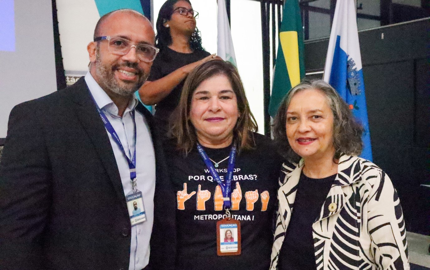 Diretora-geral do INES esteve no evento. Foto: Weslley Barbosa  (Seeduc-RJ)