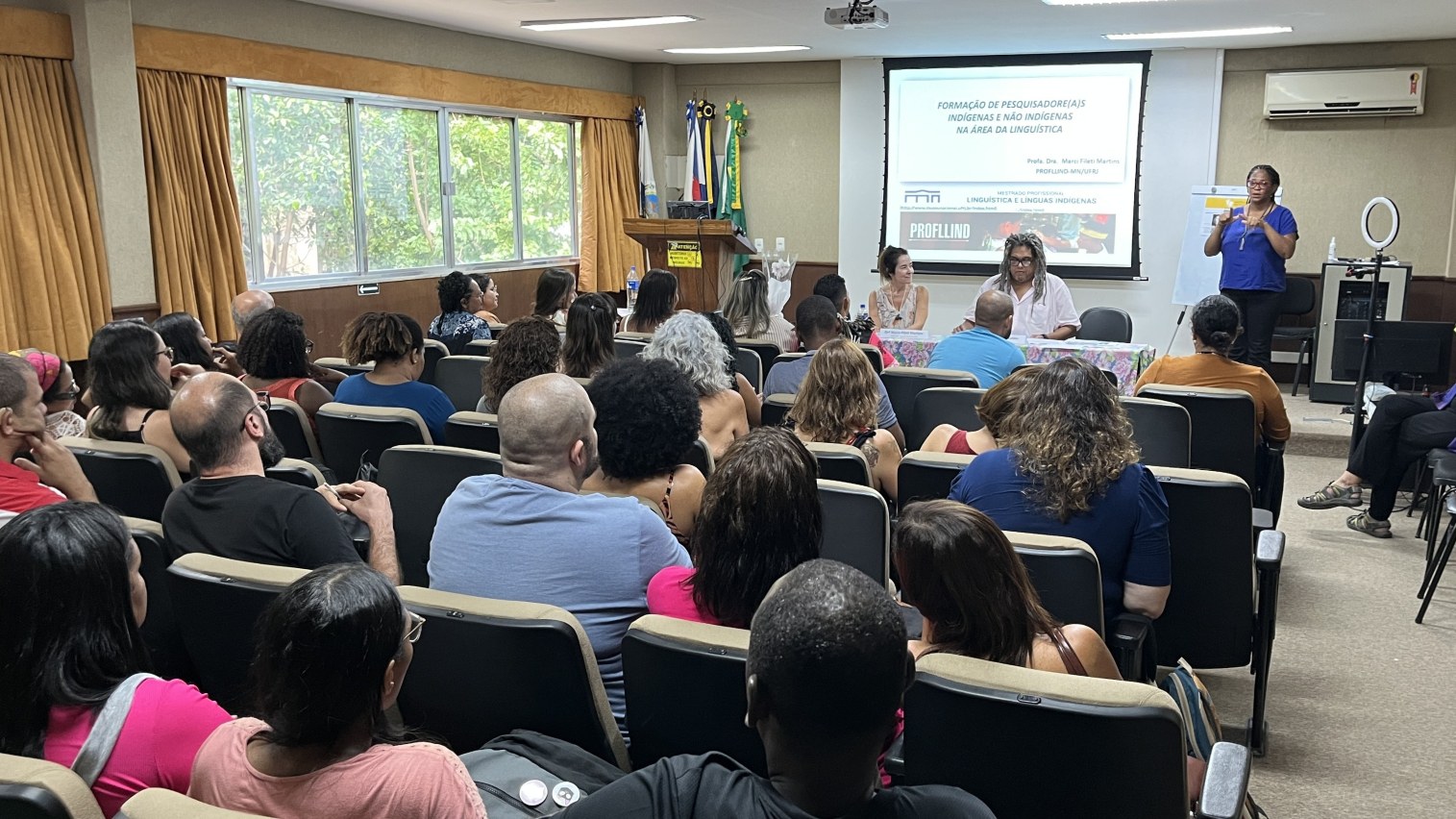 Turmas dos dois programas de mestrado profissional estiveram no evento