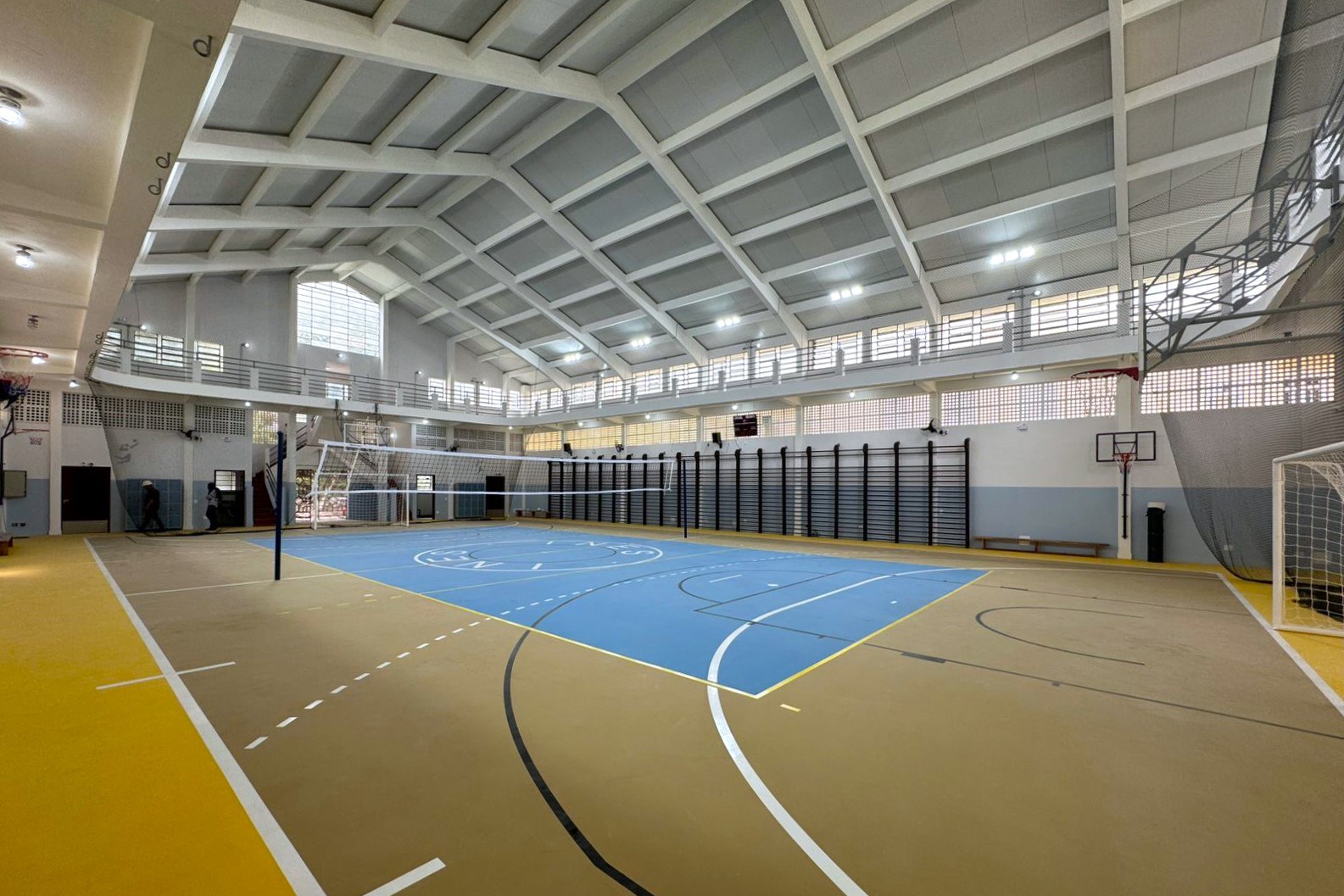 Ginásio está totalmente reformado