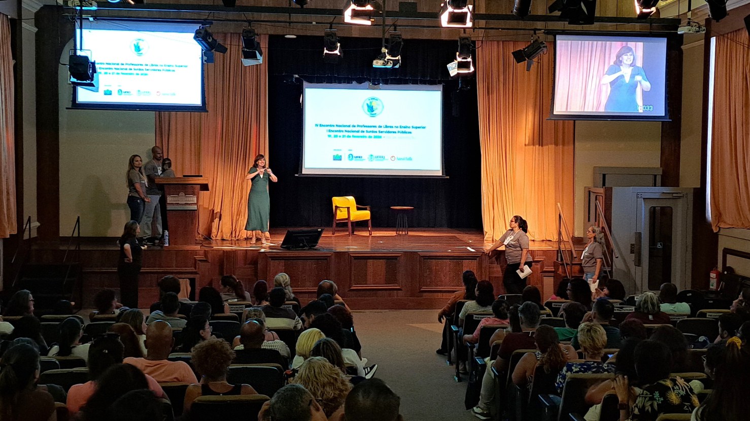 Palestrantes de outros estados vieram para o evento