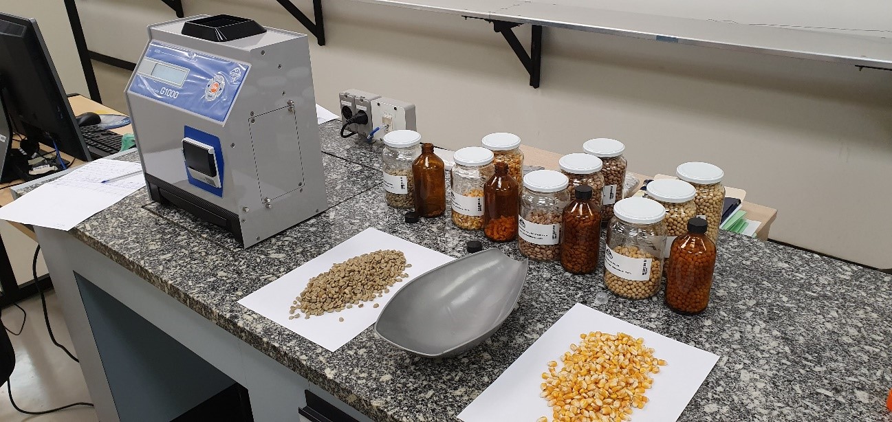 Grãos e Medidor de Umidade