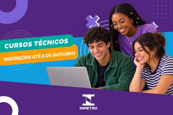 Inscrições seguem até 8 de outubro para cursos presenciais no campus do Inmetro, em Xerém
