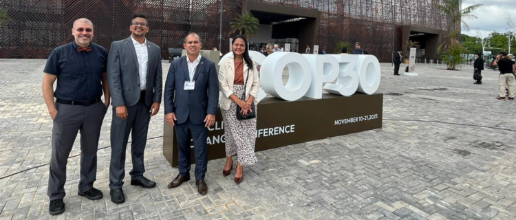 Comitiva do Inmetro durante a COP30, em Belém (PA).