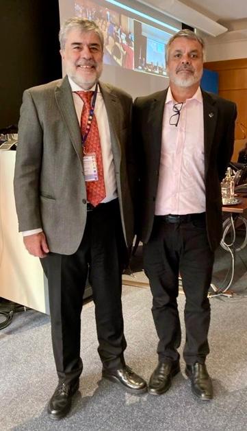 Luiz Fernando Rust (Inmetro) e Hector Laiz, do INTl/Argentina