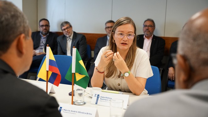 O evento contou com a presença da superintendente Cielo Elainne Rusinque Urrego.