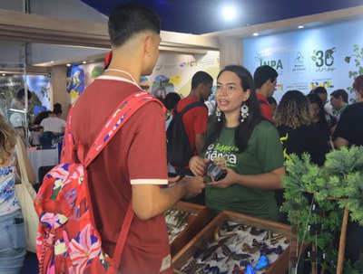 Inpa na Expo T&C da SBPC 2025. Foto: Igor Souza- Ascom Inpa.