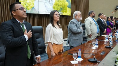 Sessão solene na Câmara Municipal de Manaus (CMM) em reconhecimento à atuação profissional dos biólogos. Foto: Cleuton Silva/CMM.