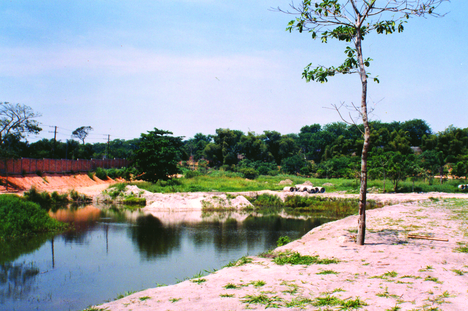 Construção do Lago Amazônico. Foto: Acervo Lapsea/Inpa.
