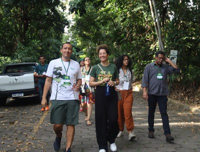 Trabalho de campo do minicurso. Foto: Ana Bitencourt- Ascom Inpa.