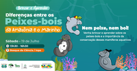 Bosque da Ciência recebe atividade educativa sobre as diferenças entre o peixe-boi da Amazônia e o marinho