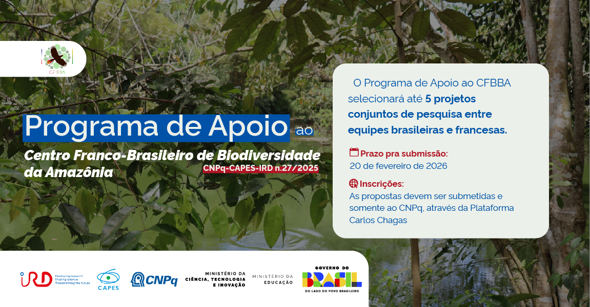 Centro Franco-Brasileiro da Biodiversidade Amazônica abre seleção para projetos de pesquisa