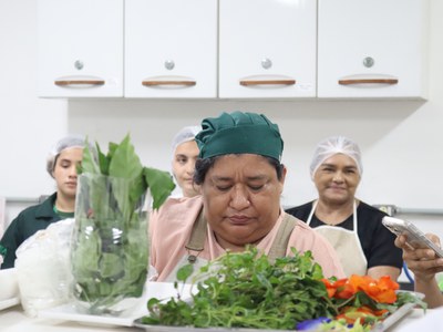 Oficina sabores da floresta. Foto: Kaylane Golvin- Ascom Inpa.