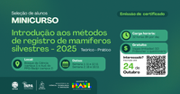 Inscrições abertas para minicurso do Inpa sobre registro de mamíferos silvestres na Amazônia