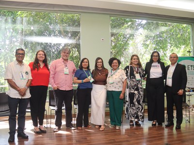 Integrantes da mesa de abertura do 2º ETSA.  Foto: Carol Sackser- Ascom Inpa.