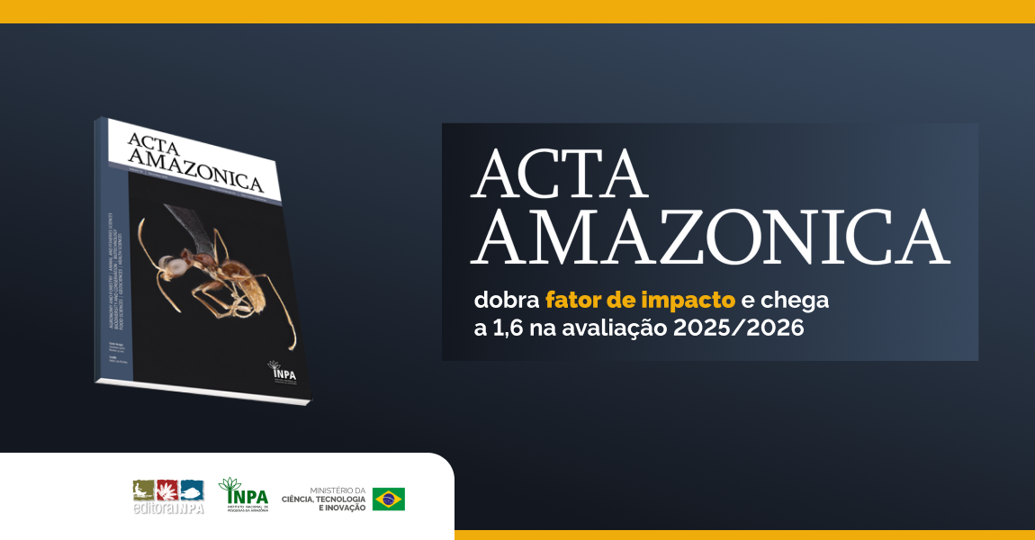 Acta Amazonica dobra fator de impacto e chega a 1,6 na avaliação 2025/2026